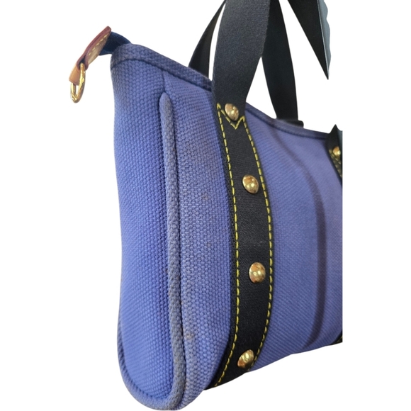 Louis Vuitton Antigua Cabas PM Blue Canvas Tote Handbag - Picture 15 of 16